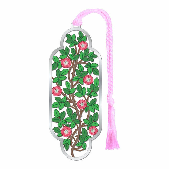 William Morris Wild Roses Metal Bookmark