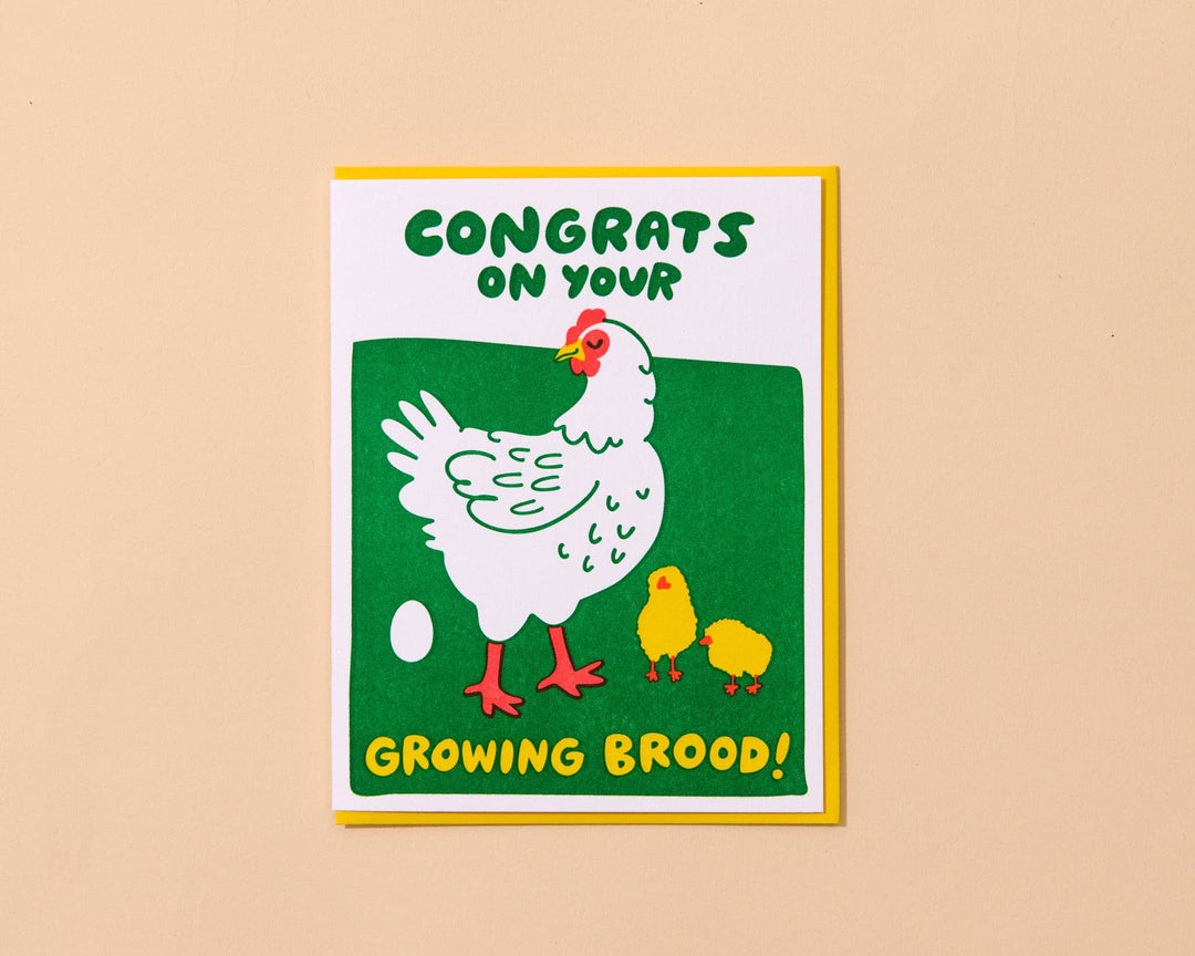New Baby Card—Growing Brood