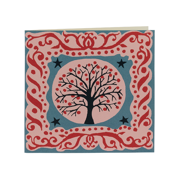 Smaller Square Card Tree and Stars