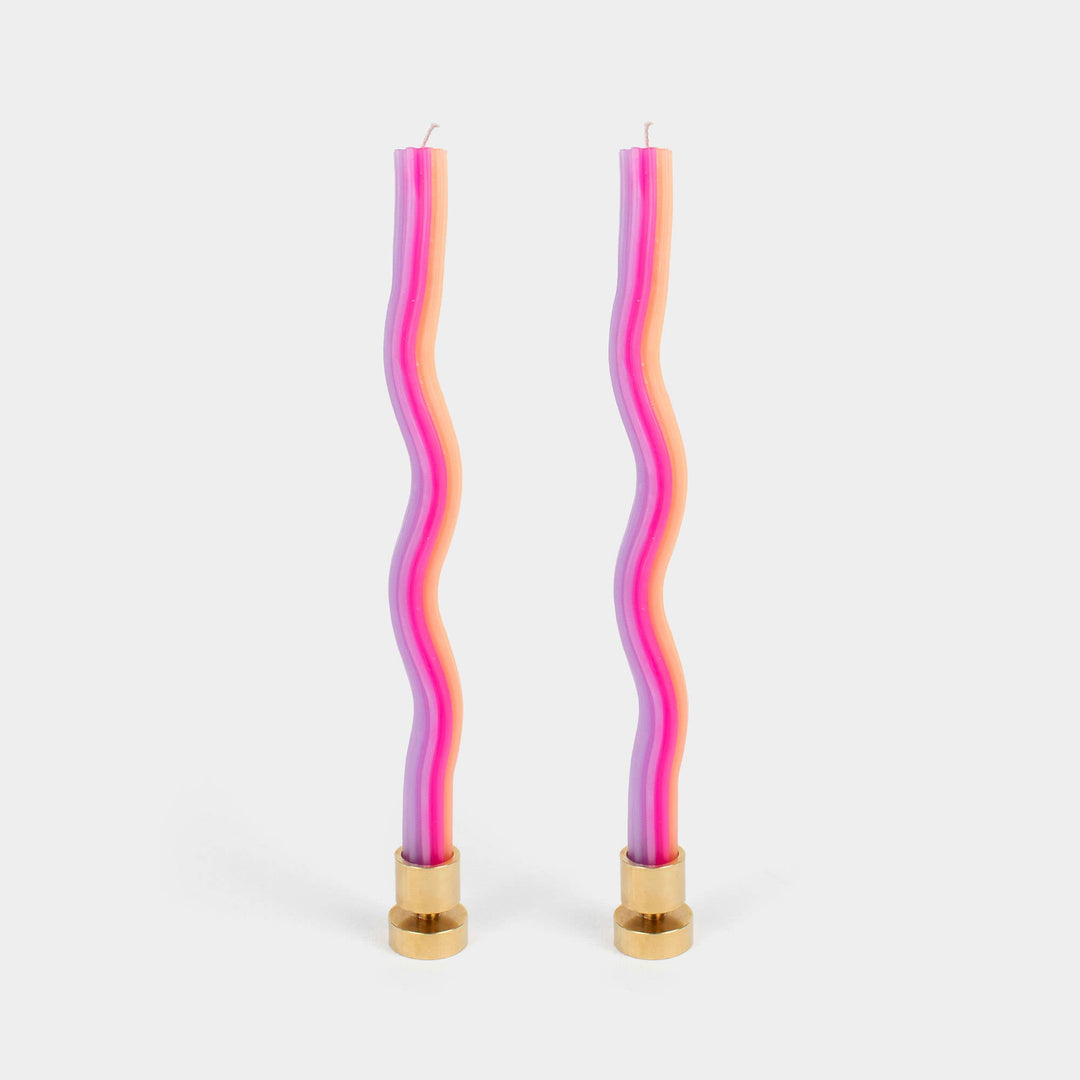 Wiggle Candles - Orange, Pink &amp; Lav. (2 Pack)