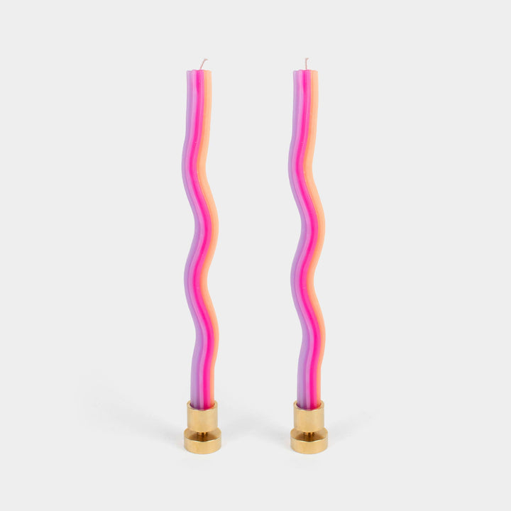 Wiggle Candles - Orange, Pink &amp; Lav. (2 Pack)