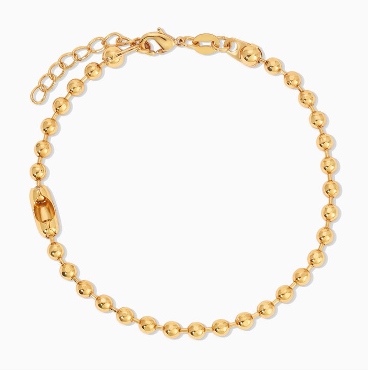 Gold Chain Charm Bracelet