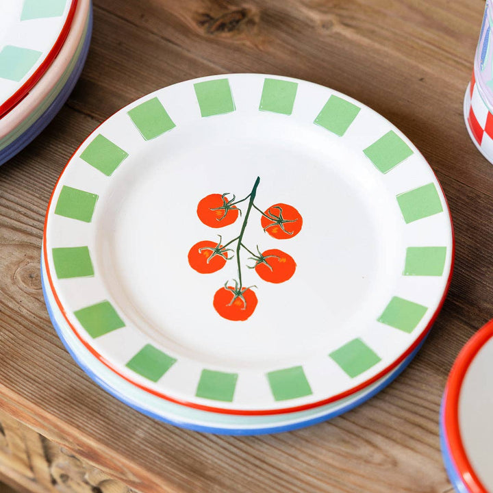 Tomato Enamel Plate