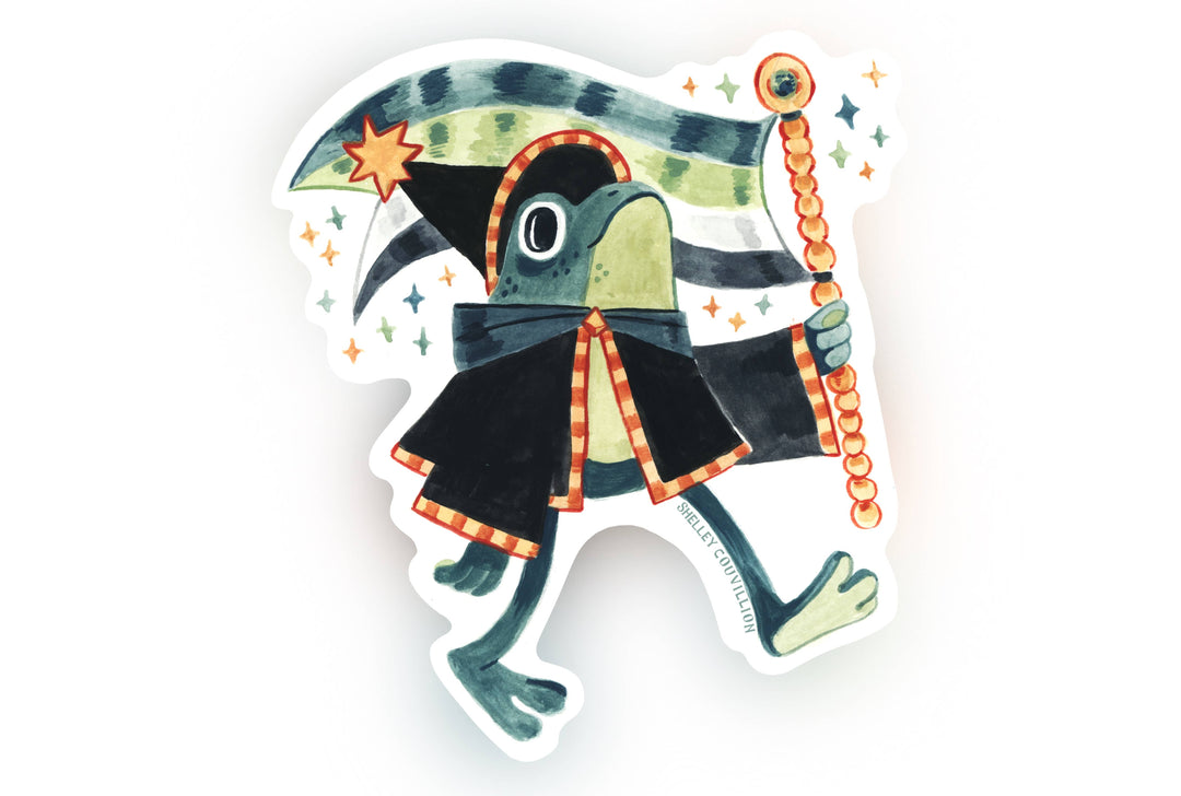 Aromantic Frog Sticker