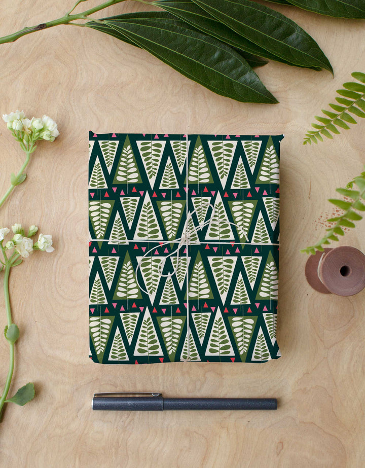 Deep Forest Wrapping Paper Single Sheet