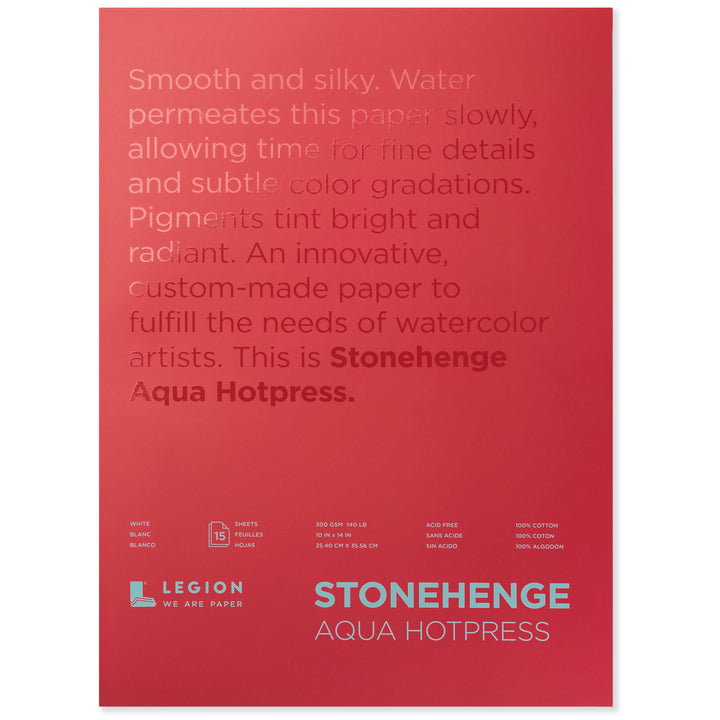 Stonehenge Aqua Watercolor Block Hotpress