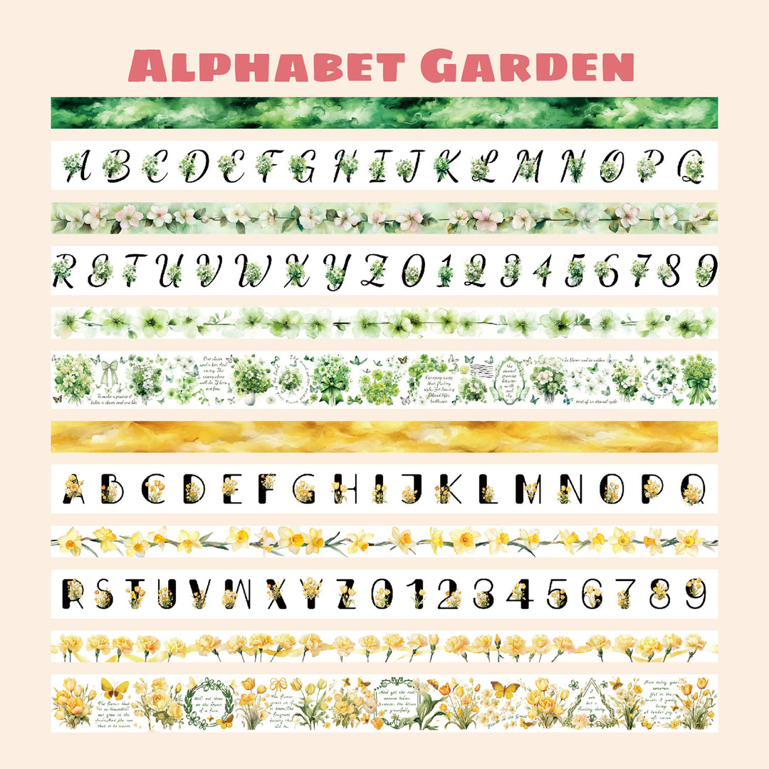 Alphabet Garden Washi Tape Set