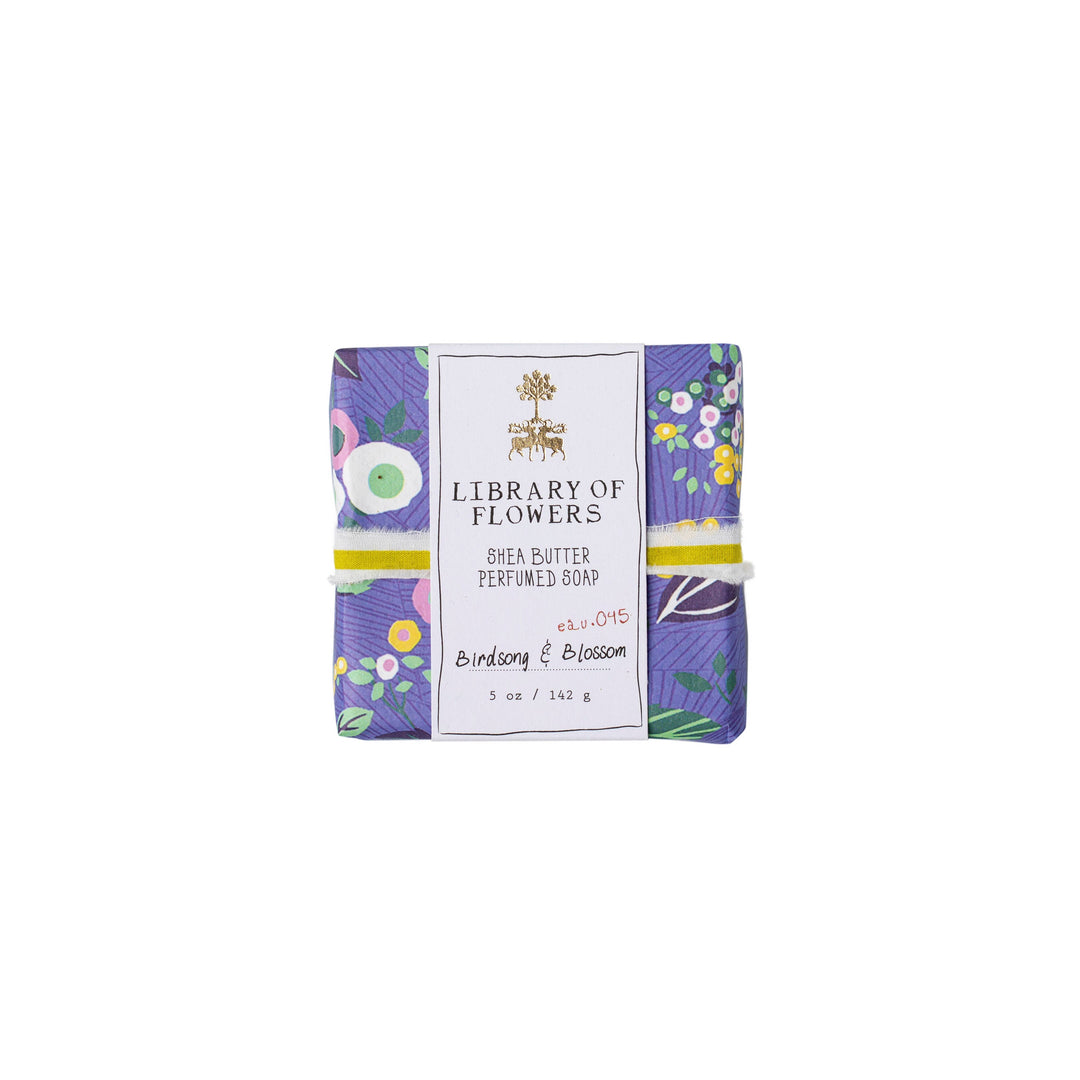 Periwinkle Floral Square Soap