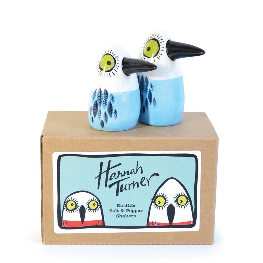 Bird Salt and Pepper Shakers Blue