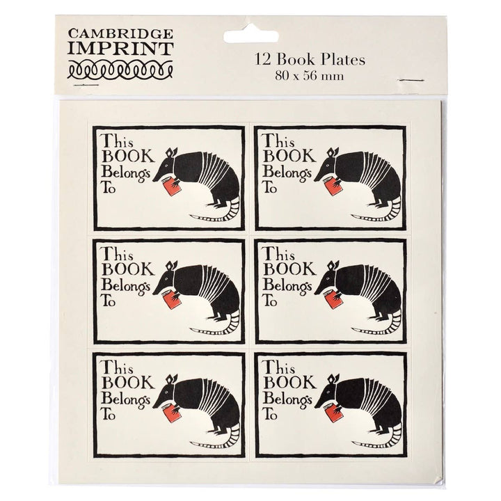 Twelve Bookplates Armadillo
