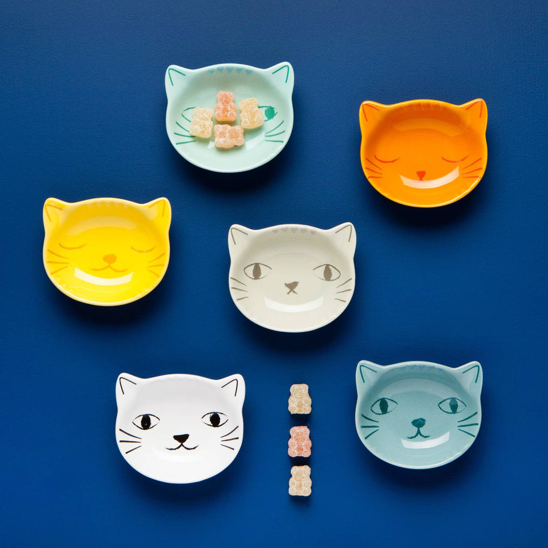 Purrfect Shaped Pinch Bowls Set of 6