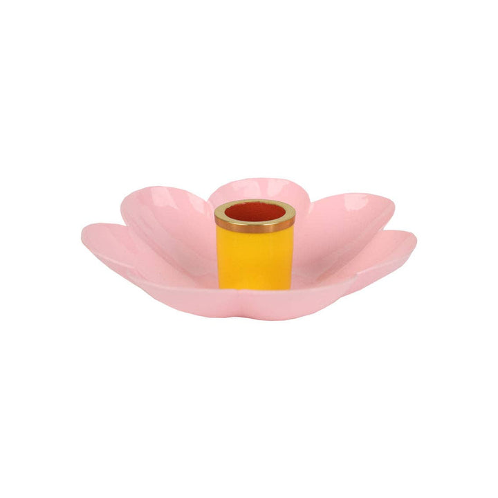 Enamel Flower Shaped Candle Holders