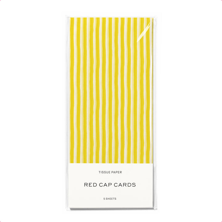 Yellow Stripe Tissue Paper