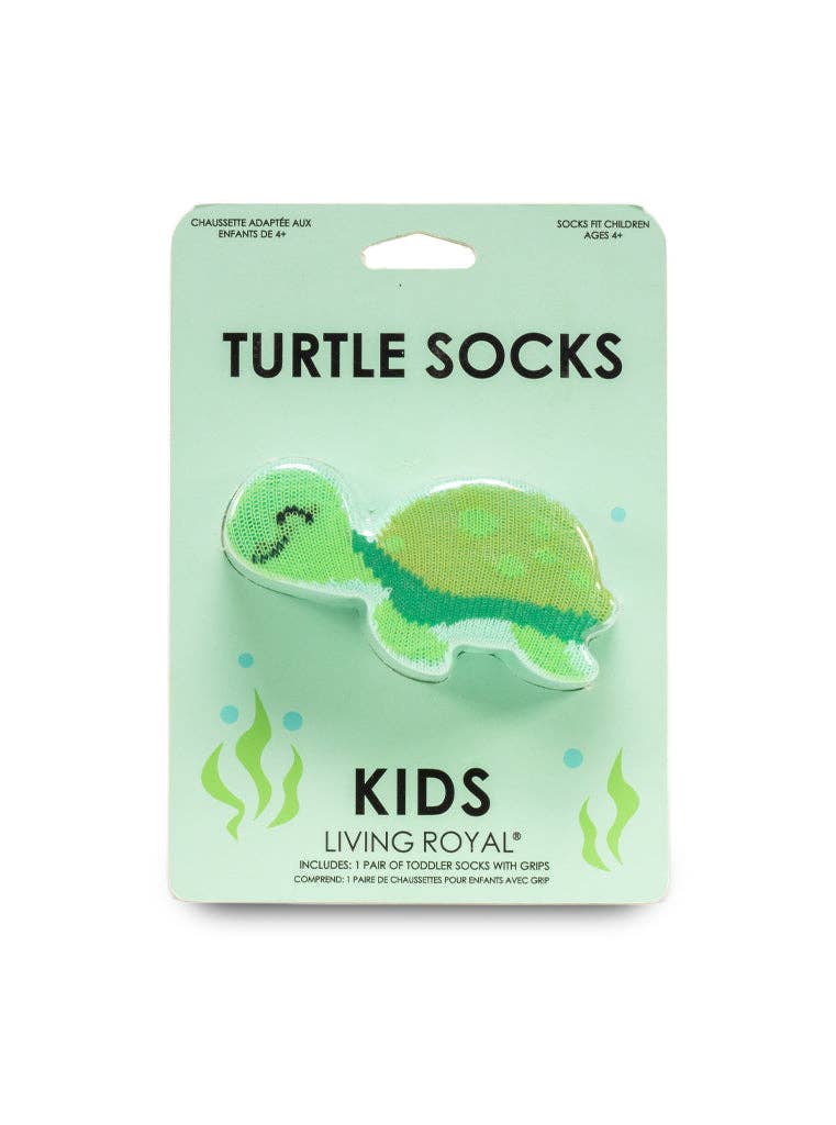 3D Packaged Socks - Kids - Underwater Turtle - Aqua