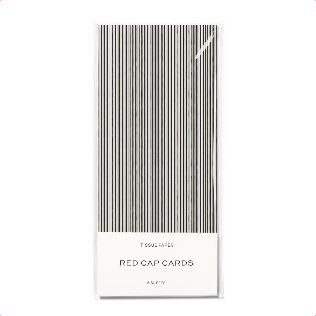 Black Stripe Tissue Paper
