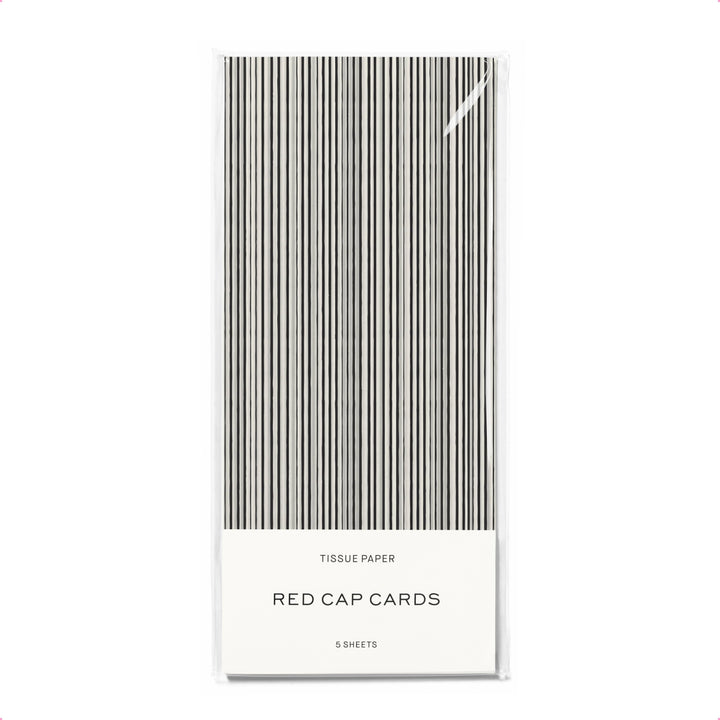 Black Stripe Tissue Paper