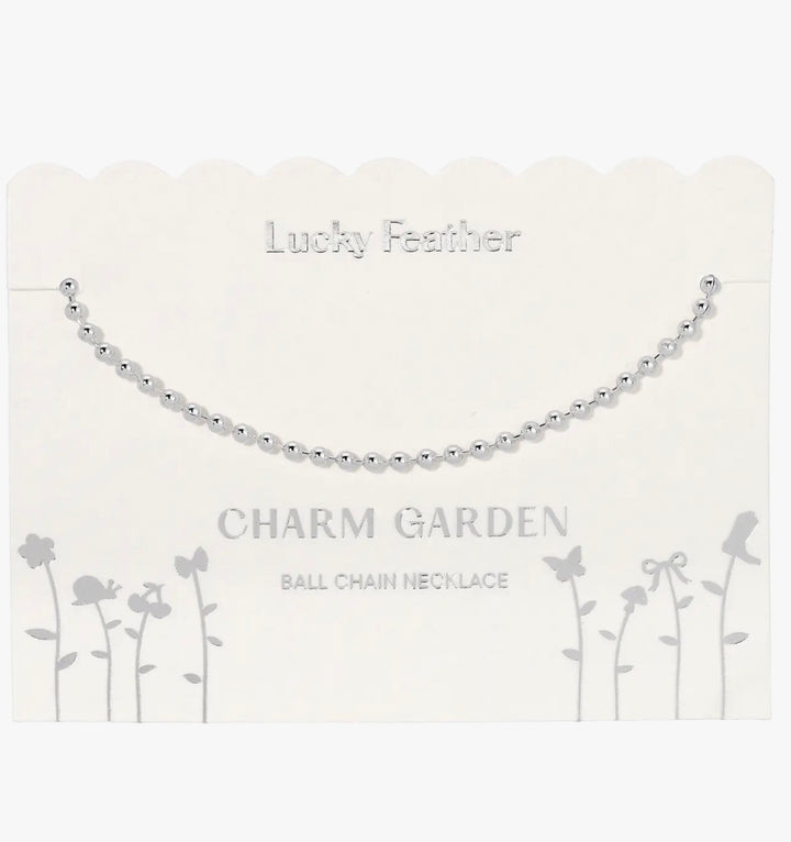 Silver Chain Charm Necklace