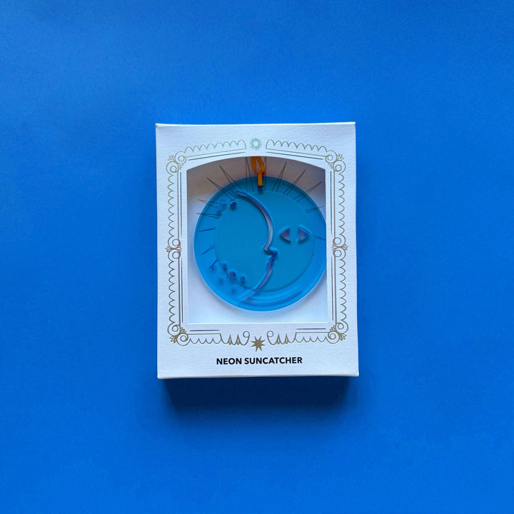 Blue Moon Neon Suncatcher