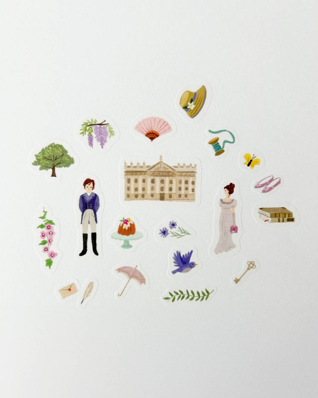 Pride and Prejudice Curious Library Washi Stickers