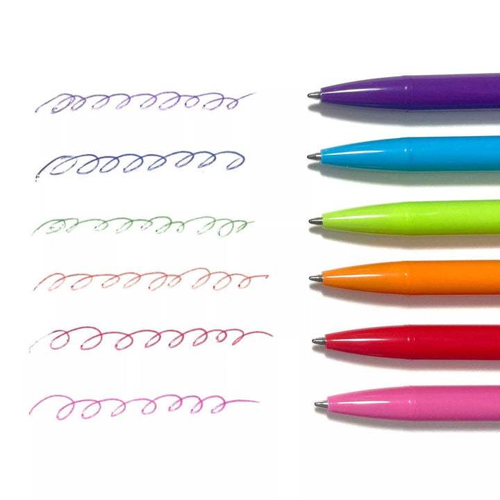 Bright Writers: Colored Ink Retractable Ballpoint Pens