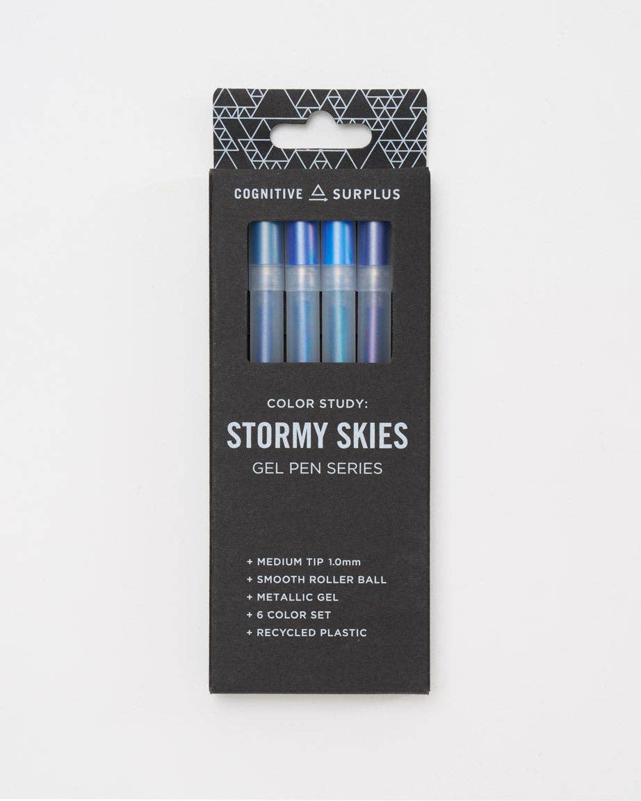 Stormy Skies Metallic Gel Pens