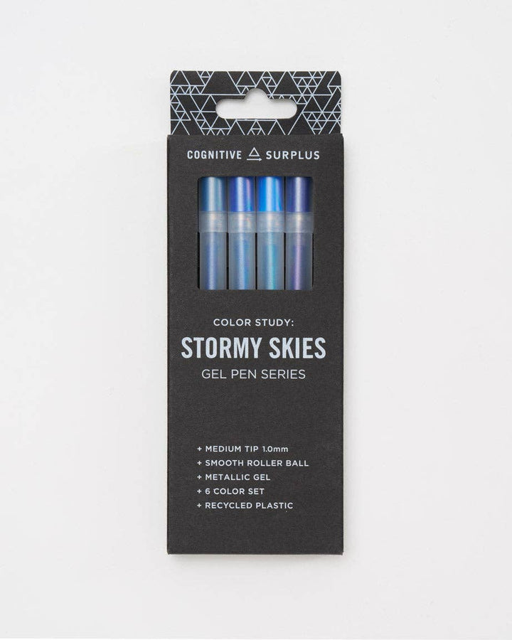 Stormy Skies Metallic Gel Pens