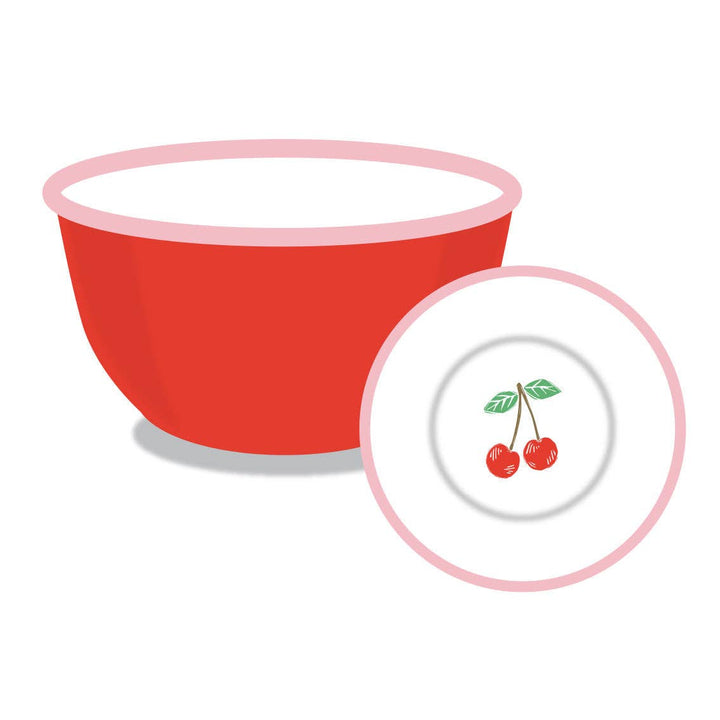 Cherry Red Enamel Bowl