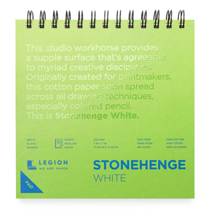 Stonehenge White Spiral Sketchpad