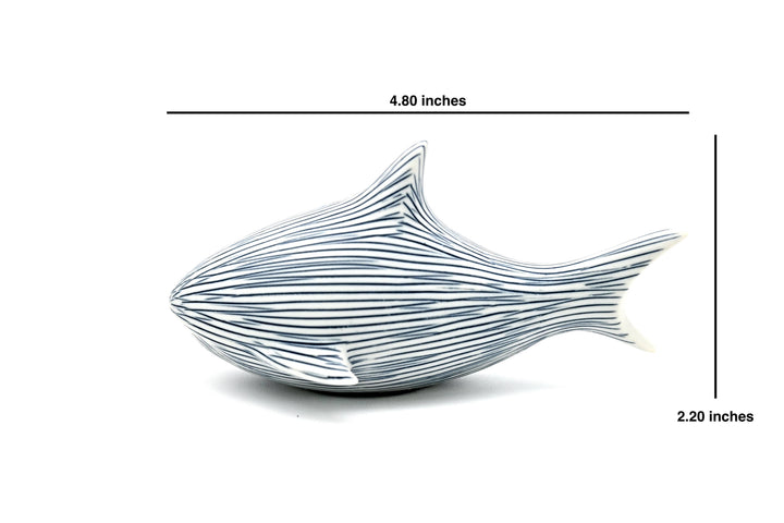 Handcrafted Mini Shark Blue Stripe