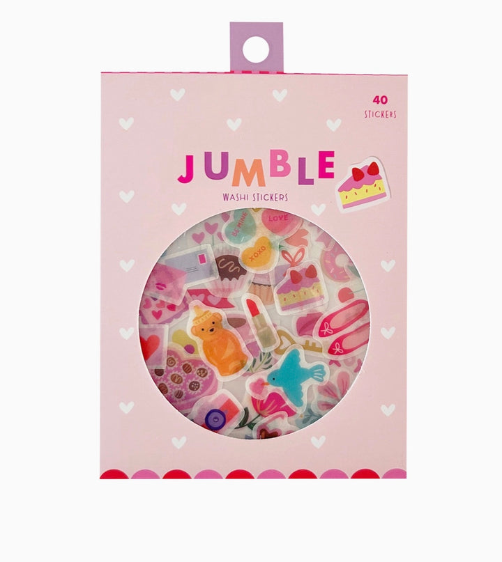 Love Jumble Washi Stickers