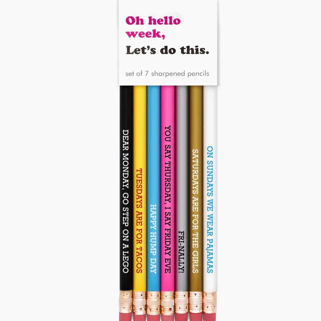 Hello Week Pencil Set
