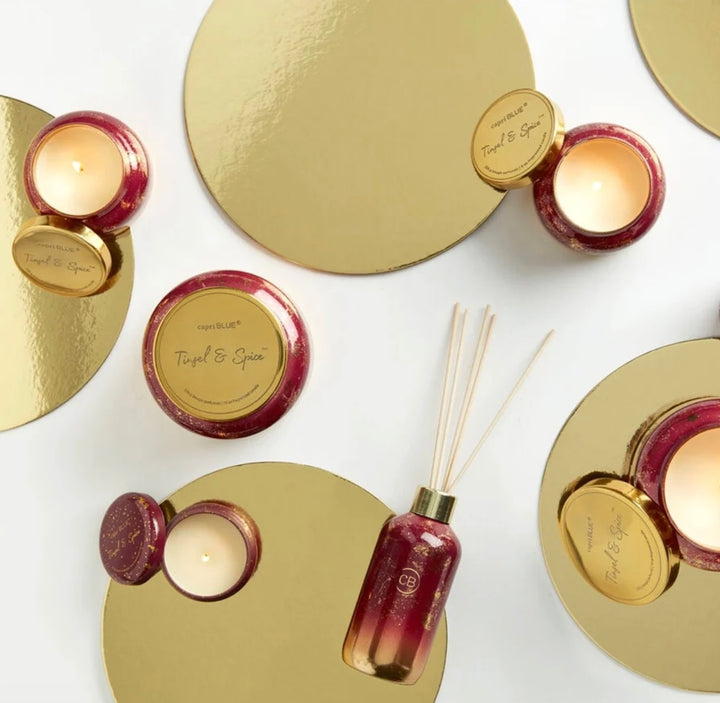 Tinsel &amp; Spice Glimmer Signature Candle