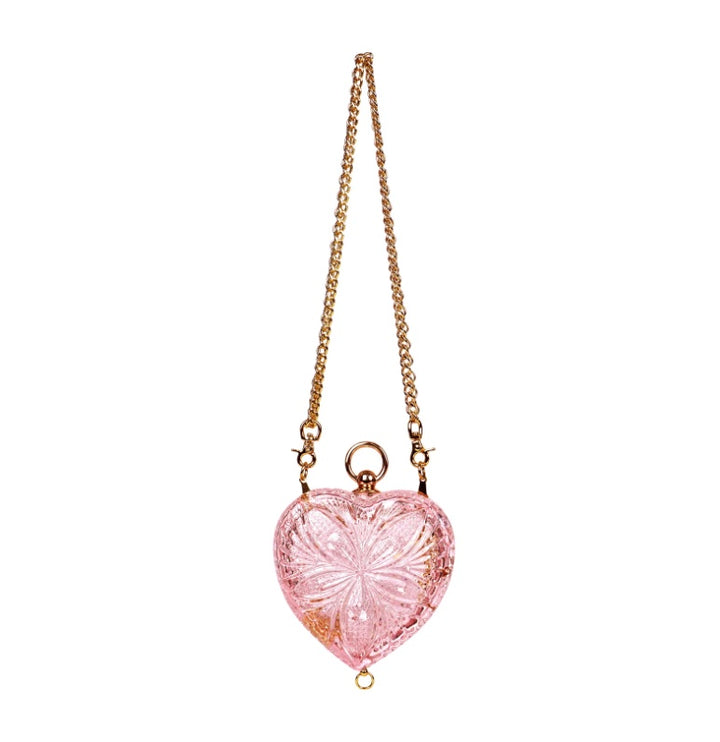 Amour Heart Clutch Rosé