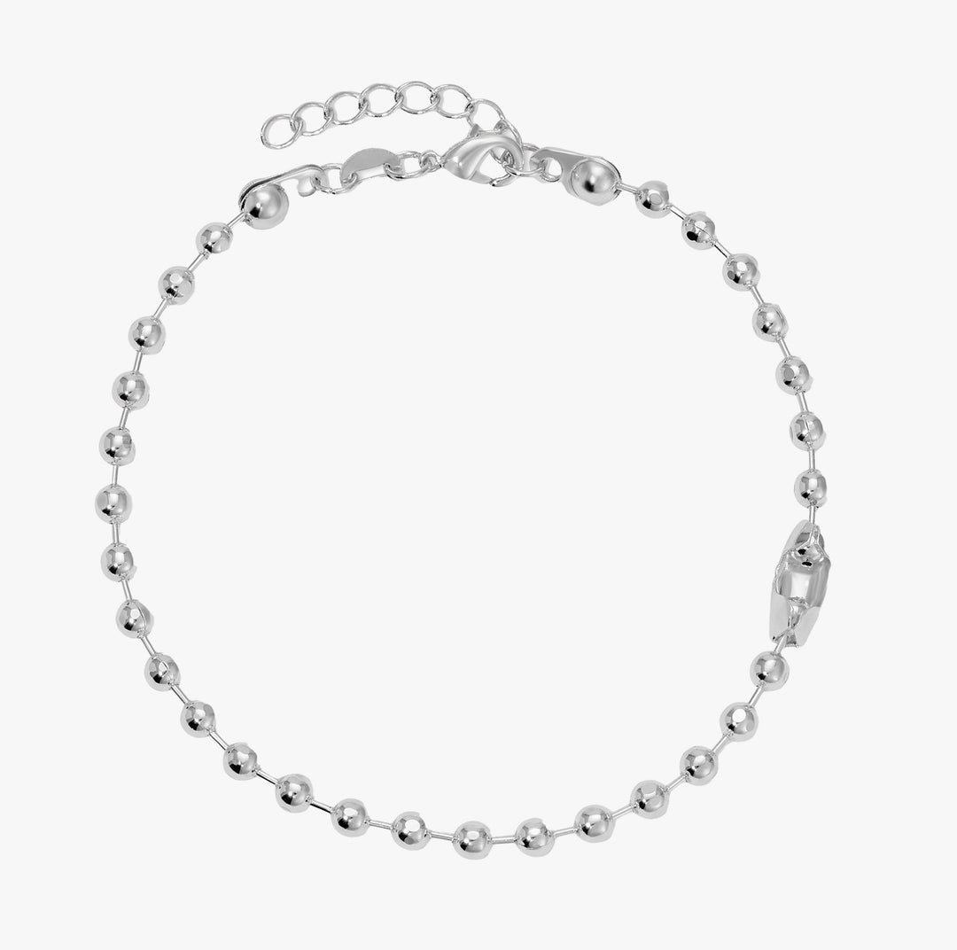Silver Chain Charm Bracelet