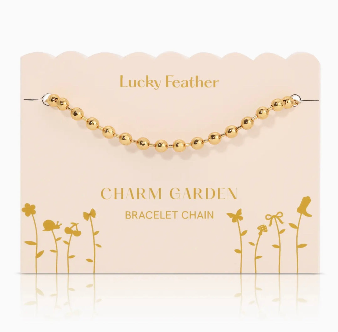 Gold Chain Charm Bracelet
