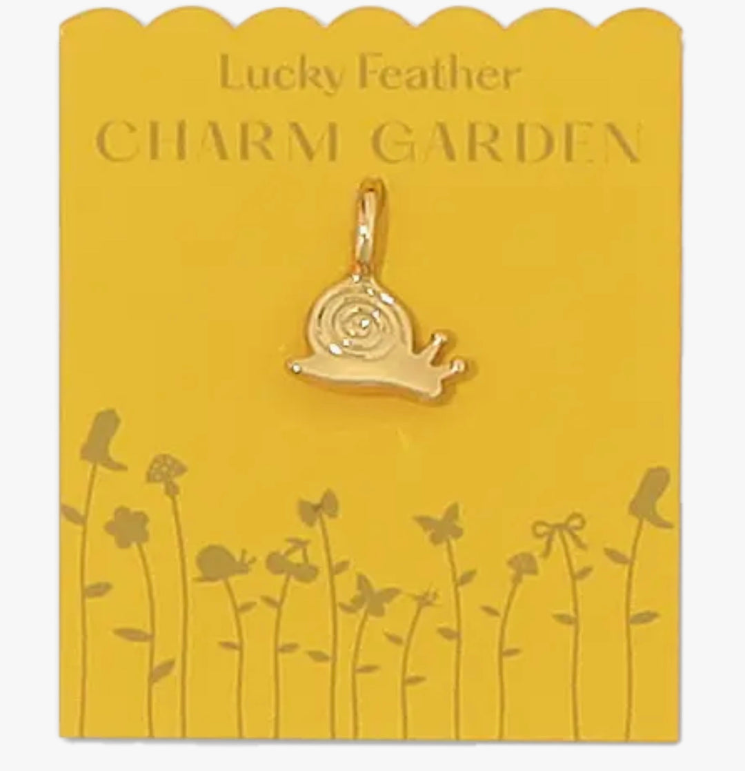 Gold Snail Charm