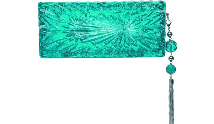 Long Rectangle Clutch Turquoise