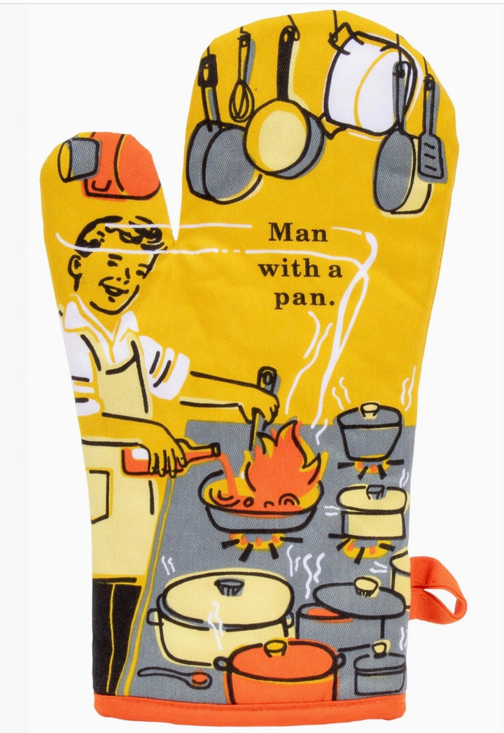 Man With A Pan Oven Mitt