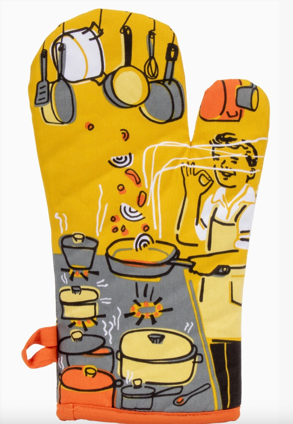 Man With A Pan Oven Mitt