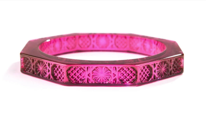 Slim Octagon Bangle Deep Purple