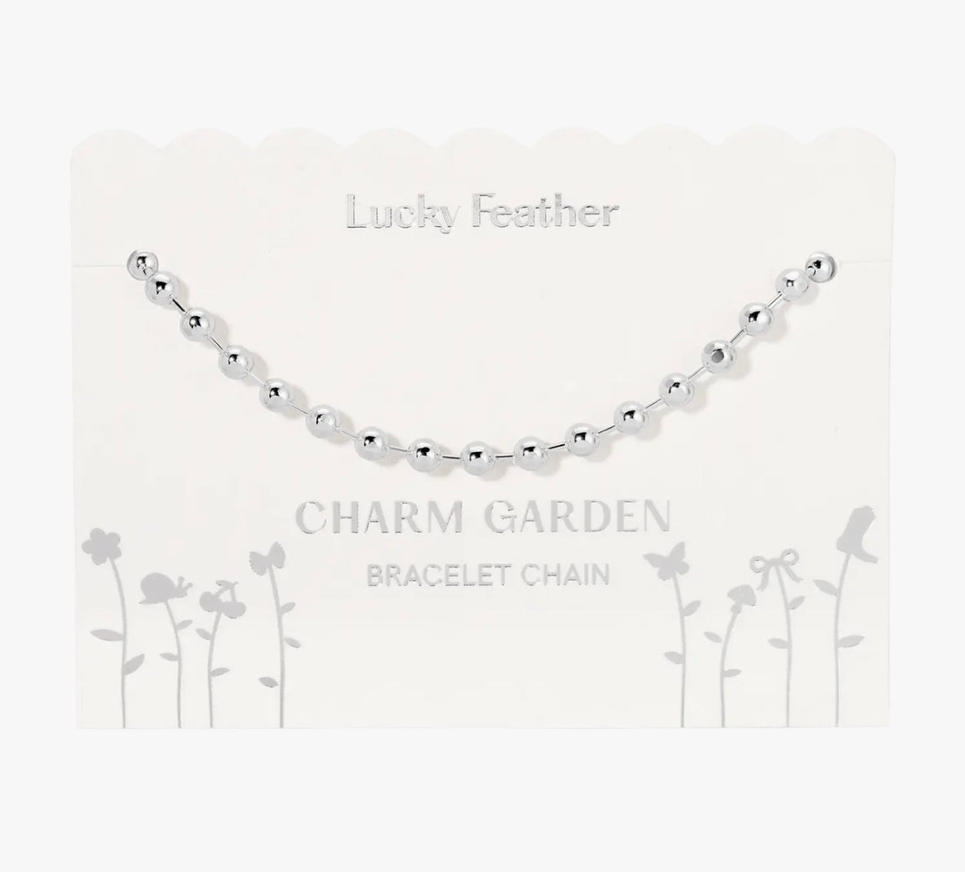 Silver Chain Charm Bracelet