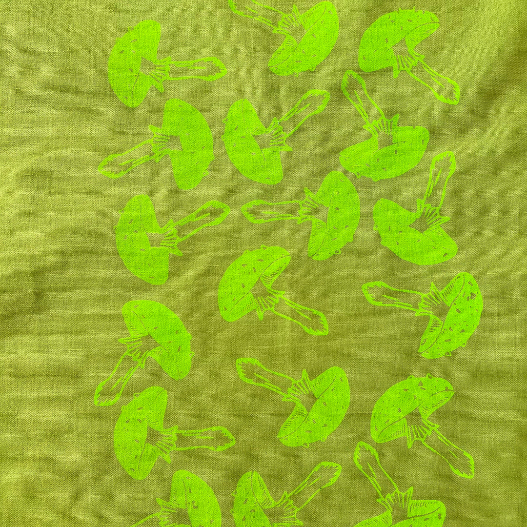 Mushroom Tea Towels ~ Screen Printed Cotton