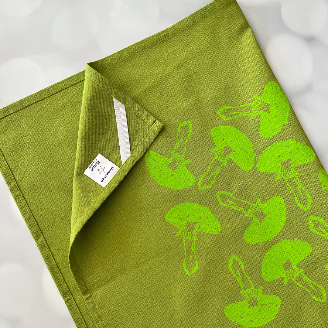 Mushroom Tea Towels ~ Screen Printed Cotton