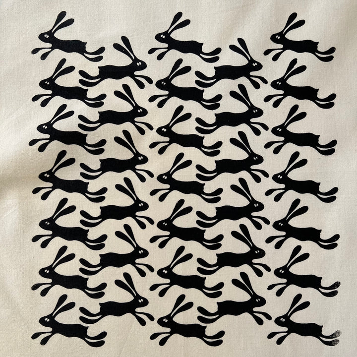 Silly Bunny Tea Towels ~ Screen Printed Cotton