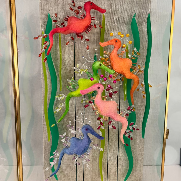Rainbow Leafies ~ Leafy Sea Dragons Shadow Box