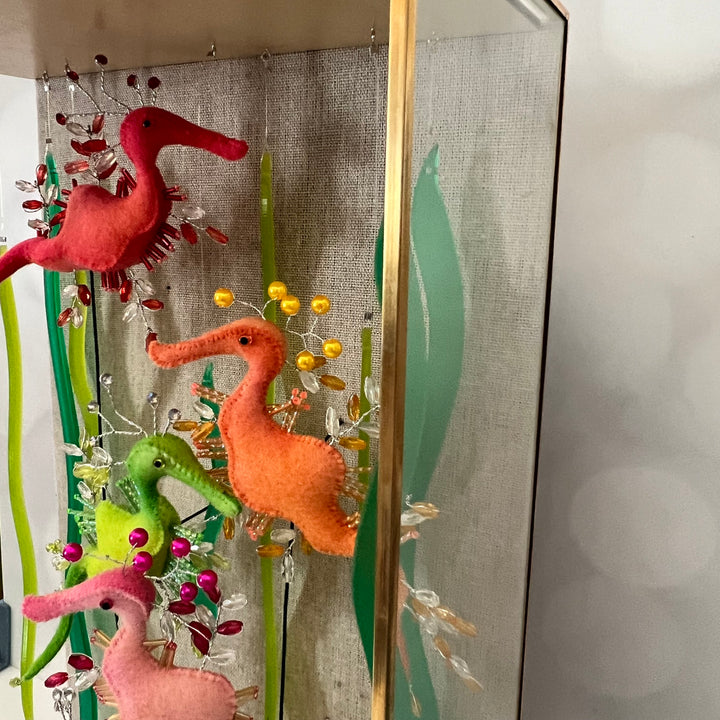 Rainbow Leafies ~ Leafy Sea Dragons Shadow Box