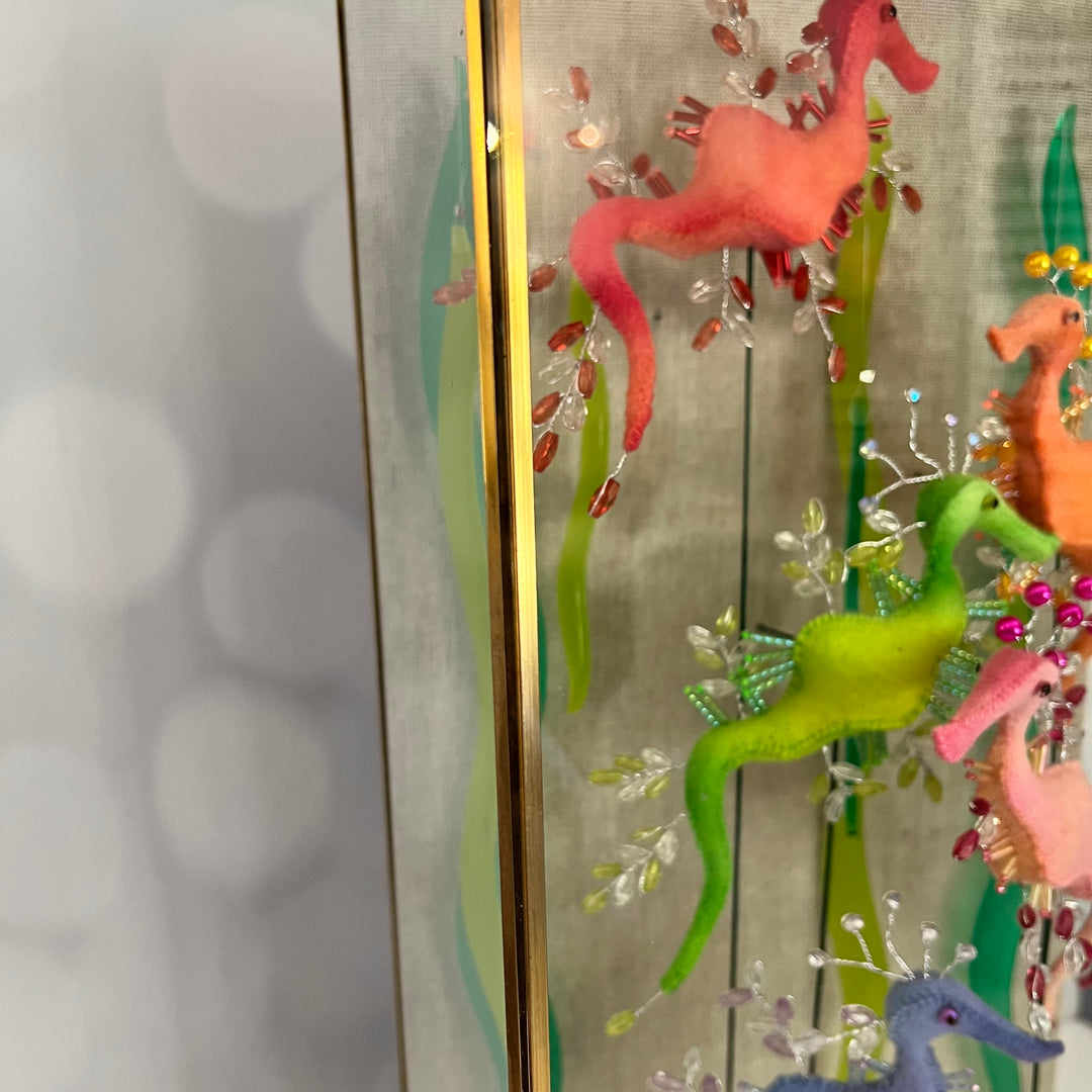 Rainbow Leafies ~ Leafy Sea Dragons Shadow Box