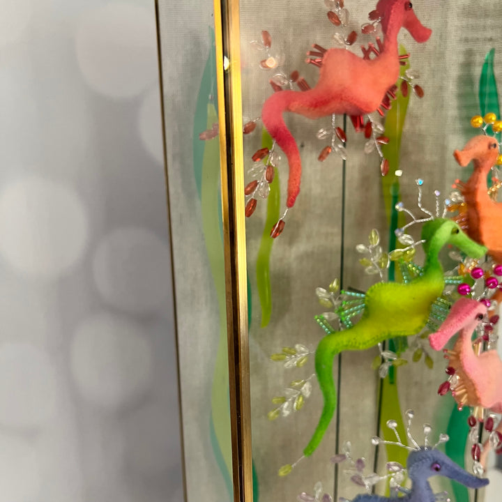 Rainbow Leafies ~ Leafy Sea Dragons Shadow Box