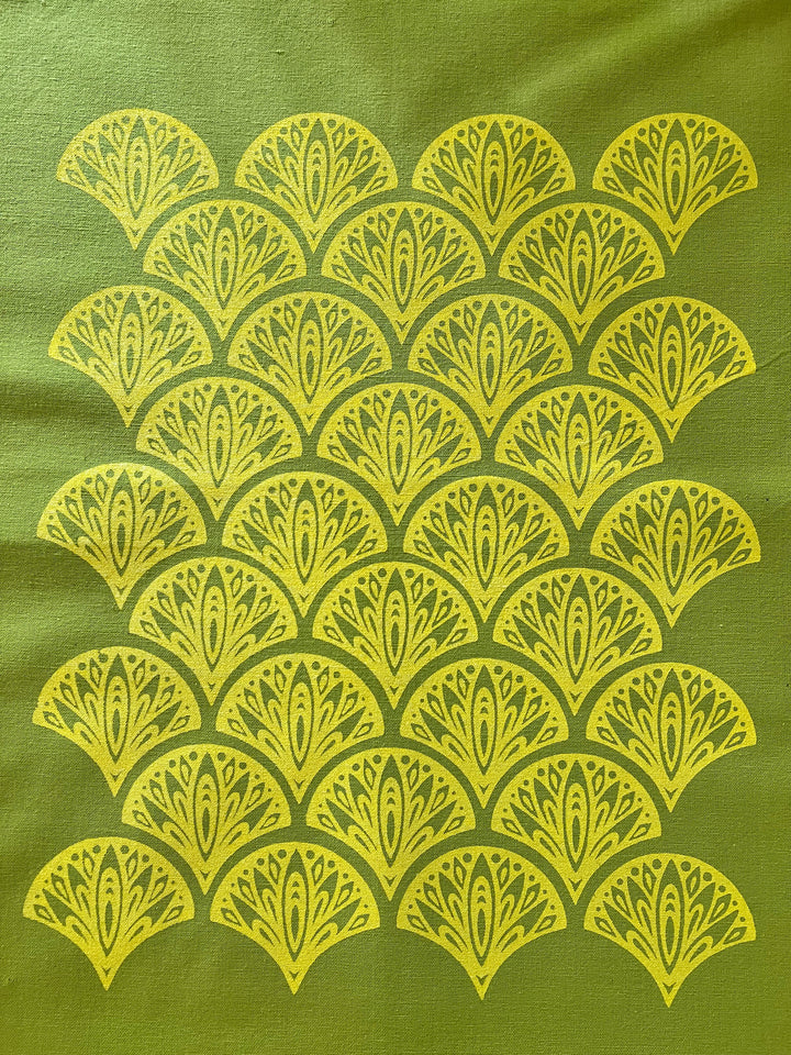 Peacock Tea Towels ~ Screen Printed Cotton