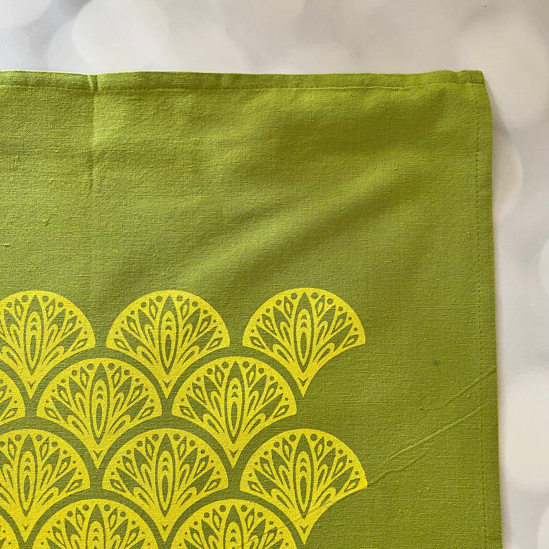 Peacock Tea Towels ~ Screen Printed Cotton
